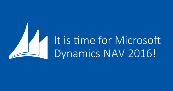 Dynamics NAV 2016 Para este otoño