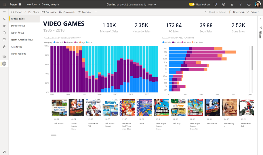 Cambios en la interfaz de Power BI