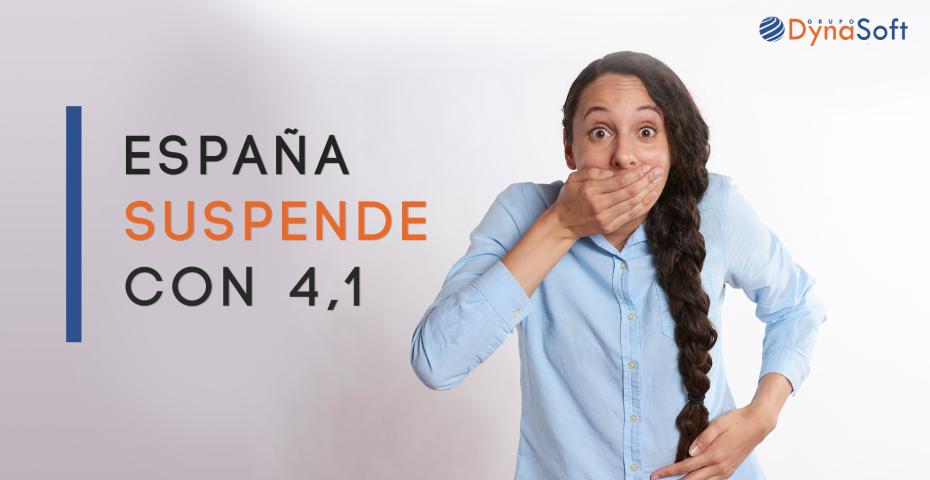 España suspende con 4,1 en digitalización